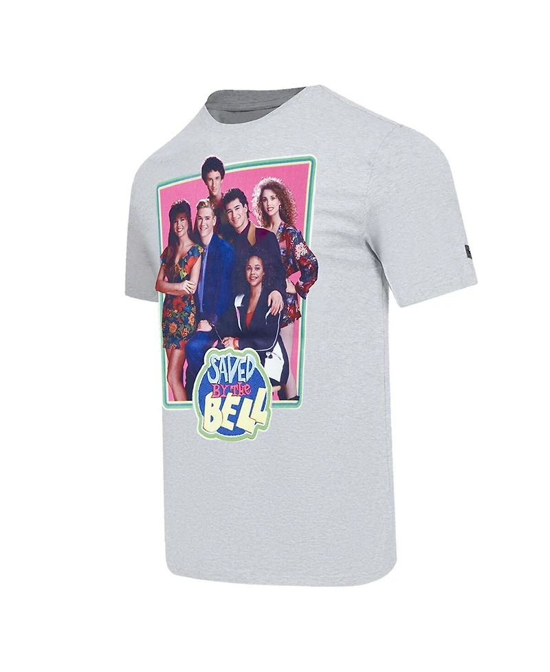 Freeze Max Men's Heather Gray Saved by the Bell Cast Photo T-Shirt