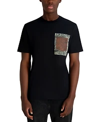 Karl Lagerfeld Paris Men's Thumbprint Detail T-Shirt