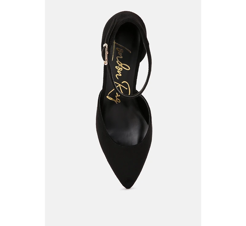 Womens rory metallic sling detail block heel sandals