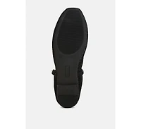 Corphee Pearl Strapped Glitter Ballerinas Women