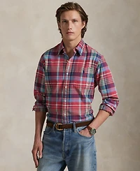 Polo Ralph Lauren Men's Classic-Fit Plaid Oxford Shirt