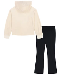 Under Armour Toddler and Little Girls 2-Piece Velour Hoodie Flare Pants Set