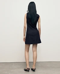 Mango Women's Short Pinstripe Dress