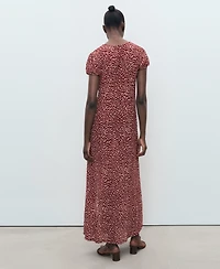 Mango Women's Floral-Print Pleated Dress