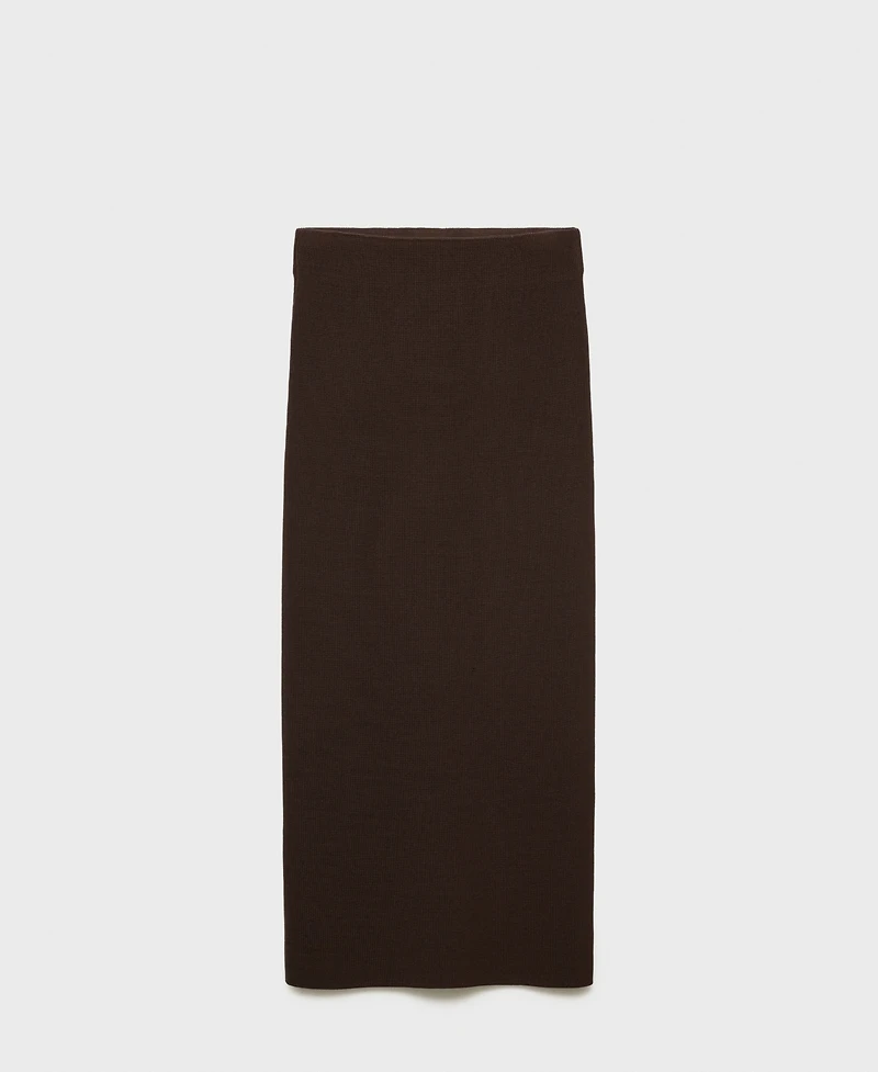 Mango Women's Fine Knit Midi Skirt