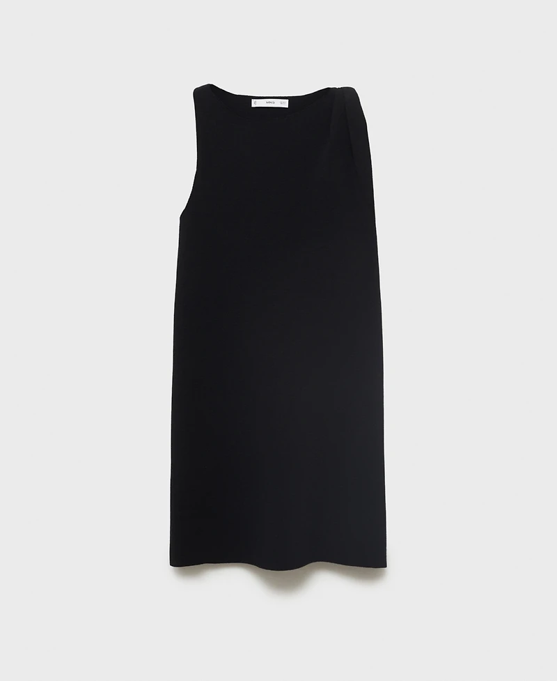 Mango Women's Asymmetrical Knitted Dress