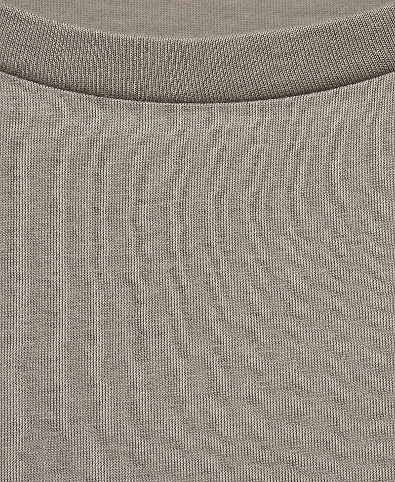 Mango Women's Two-Piece Plain Cotton Pajamas