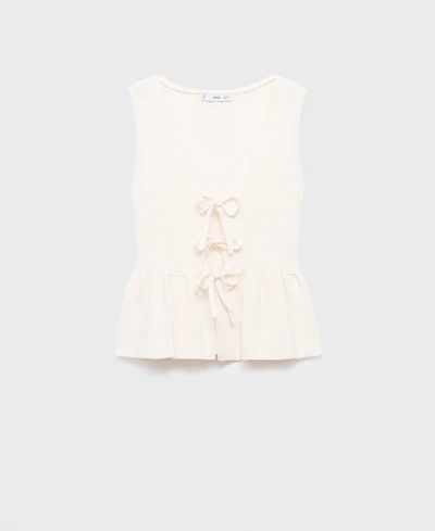 Mango Women's Bows Knit Top