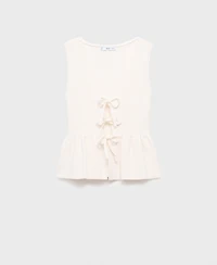 Mango Women's Bows Knit Top