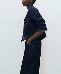 Mango Women's Mid-Rise Denim Bermuda Shorts