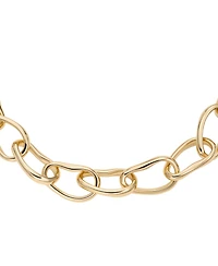 Skagen Women's Anja Pebbles Gold Brass Chain Necklace