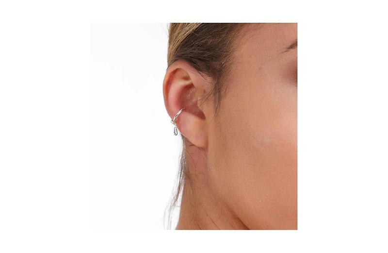 Drop cuff with drop in Gold Vermeil