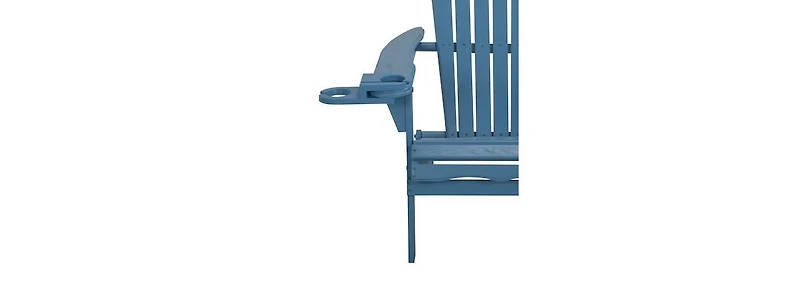 Jiallo Foldable Adirondack Chair With Cup Holder