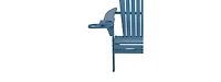 Jiallo Foldable Adirondack Chair With Cup Holder