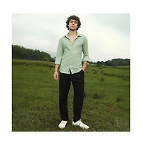 Campus Sutra Men's Wicker-Tactile Shirt