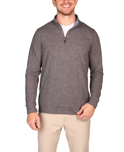 Tailorbyrd Brushed Melange Super Soft Quarter Zip