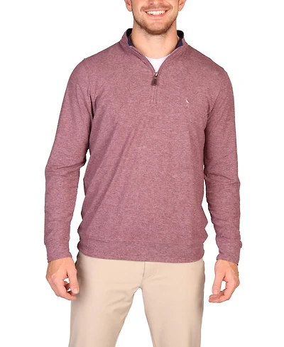 Tailorbyrd Brushed Melange Super Soft Quarter Zip