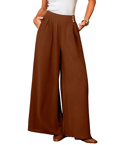 Cupshe Women's Elevated Ease Brown Pants