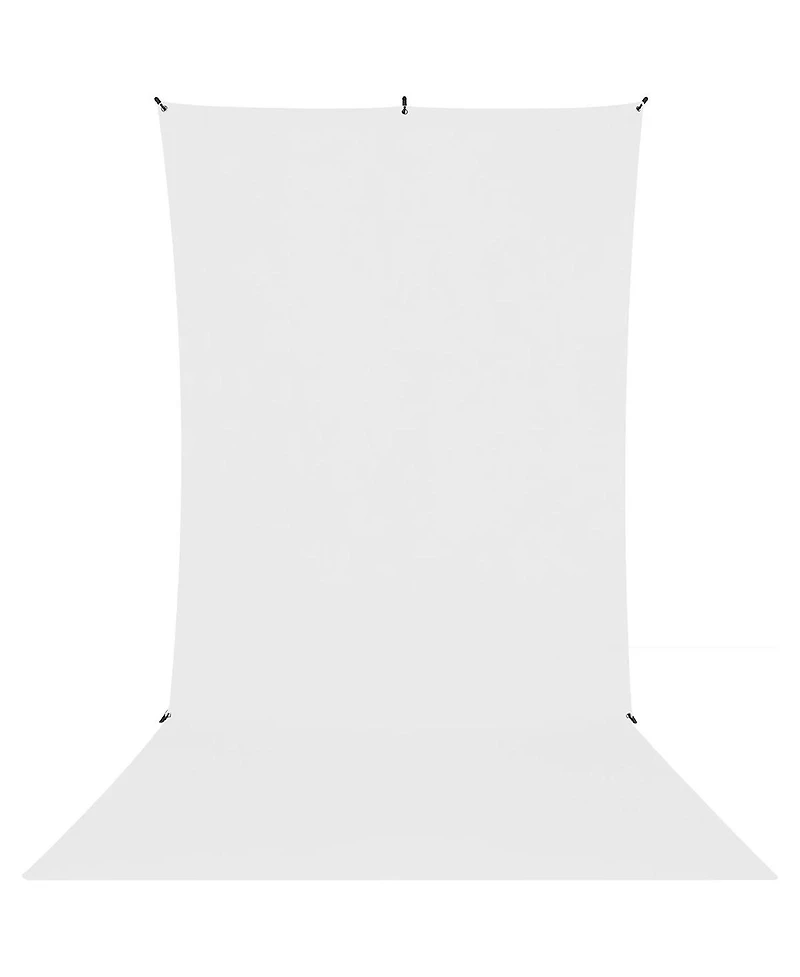 Westcott 5x12' X-Drop Wrinkle-Resistant Backdrop Kit, Includes 5x7' Stand and Carry Case, High-Key White Sweep