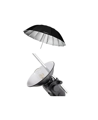 Westcott 7 Feet Silver Parabolic Umbrella