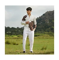 Campus Sutra Men's Primrose Flora Shirt