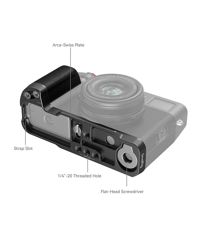SmallRig SmallRig L-Shape Grip for Fujifilm X100VI & X100V, Black