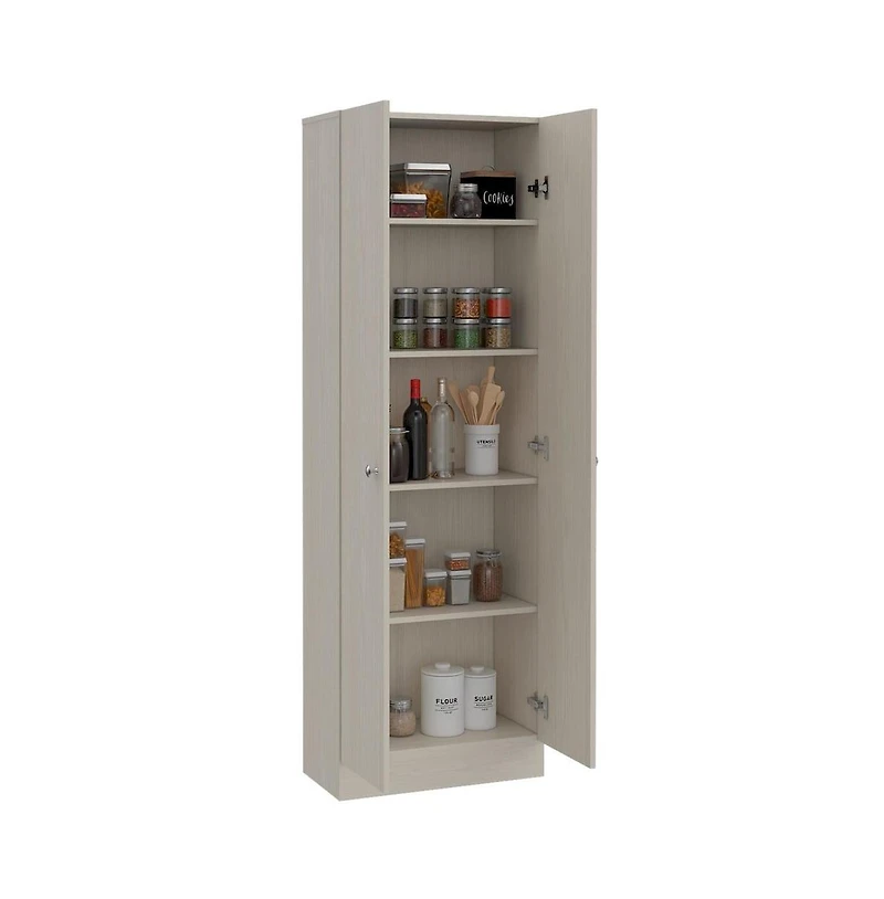 Tuhome Multistorage Pantry Pearl Mdf