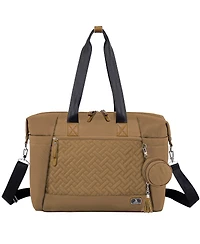 Dikaslon Large Diaper Bag Tote with Pacifier Case and Changing Pad, Travel for Mom Dad