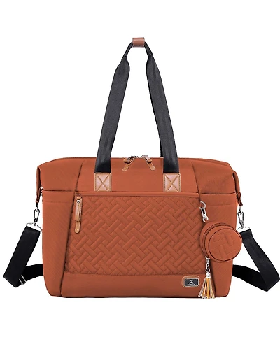 Dikaslon Large Diaper Bag Tote with Pacifier Case and Changing Pad, Travel for Mom Dad