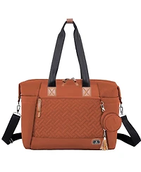 Dikaslon Large Diaper Bag Tote with Pacifier Case and Changing Pad, Travel for Mom Dad
