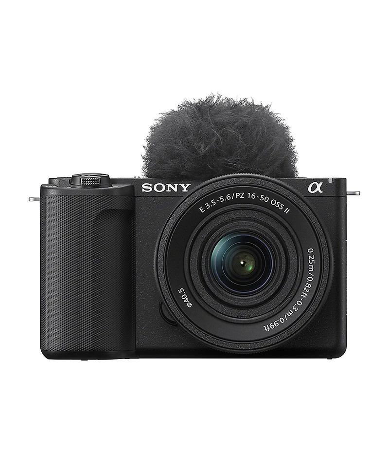 Sony Alpha Zv-E10 Ii Mirrorless Camera with E Pz 16-50mm f/3.5-5.6 Oss Ii Lens, Black, Bundle with 128GB Memory Card, Battery, 40.5mm Filter Kit and