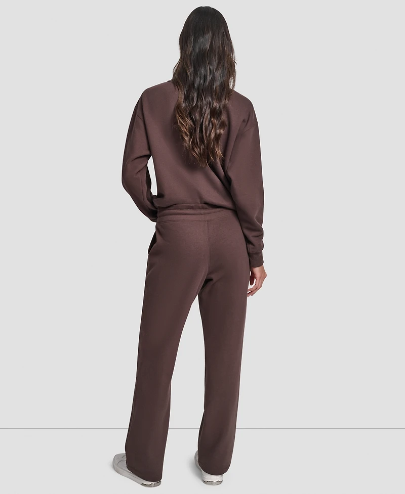 Dkny Women's Sport Stacked Transfer Logo Track Pants