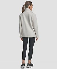 Dkny Women's Full-Zip Varsity Logo Top