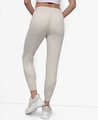 Dkny Sport Women's Spacedye High-Waist Slim Joggers