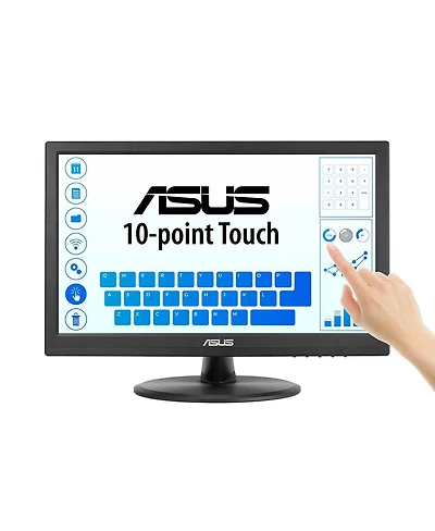 Asus VT169HE 15.6" 16:9 Full Hd Touchscreen Ips Led Monitor, Black