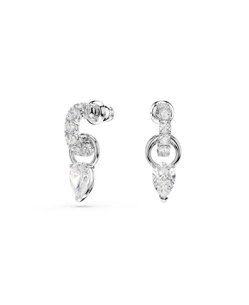 Swarovski Mesmera Rhodium Plated Earrings and Necklace Set