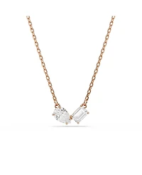 Swarovski Mesmera Rose Gold Tone Plated Earrings and Necklace Set