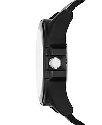 Folio Men's Quartz Three-Hand Black Alloy Watch Set, 49mm