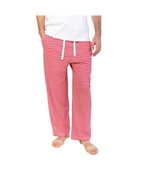Sant and Abel Men's Red Stripe Jersey Pj Pants