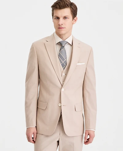 Tommy Hilfiger Men's Modern-Fit Th Flex Stretch Chambray Suit Separates Jacket