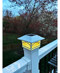 Maxsa Innovations Solar Post and Fence Cap & Deck Railing Lights - 2