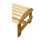 Jiallo Natural Adirondack Pine Ottoman