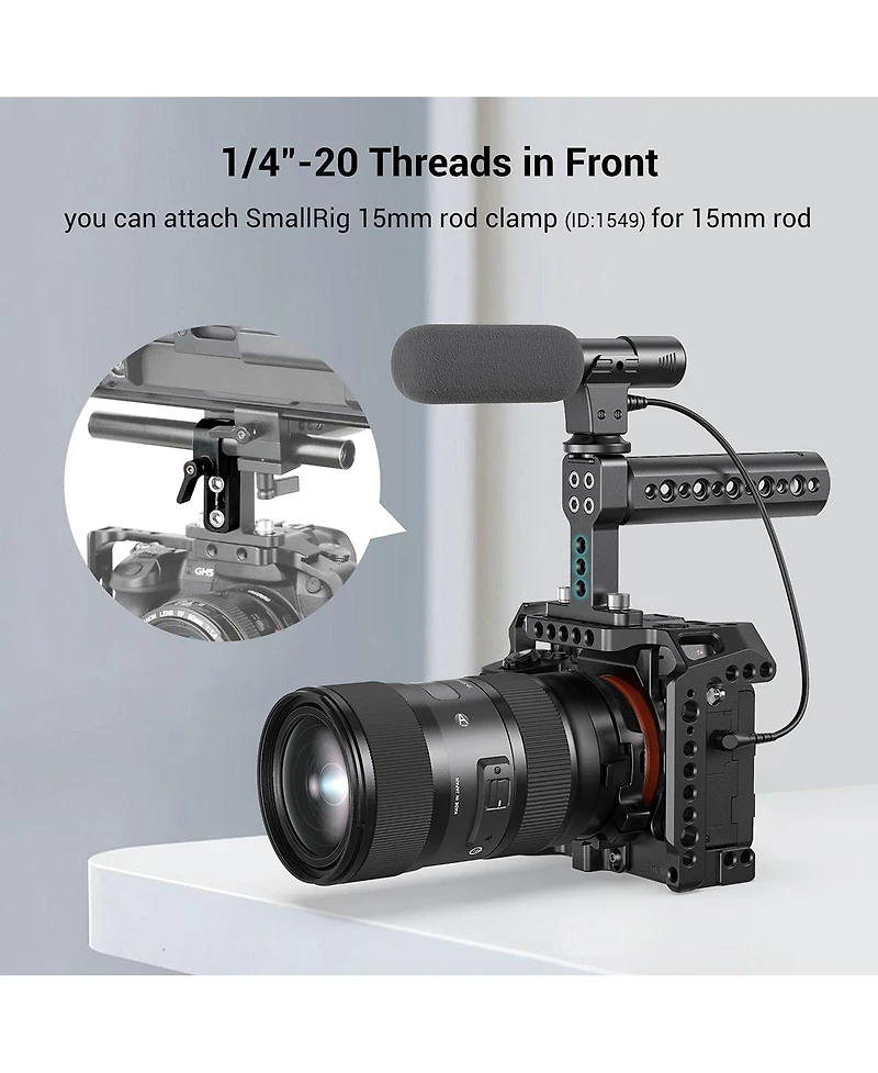 SmallRig 1638C Top Handle with 2x 1/4" -20 Screws