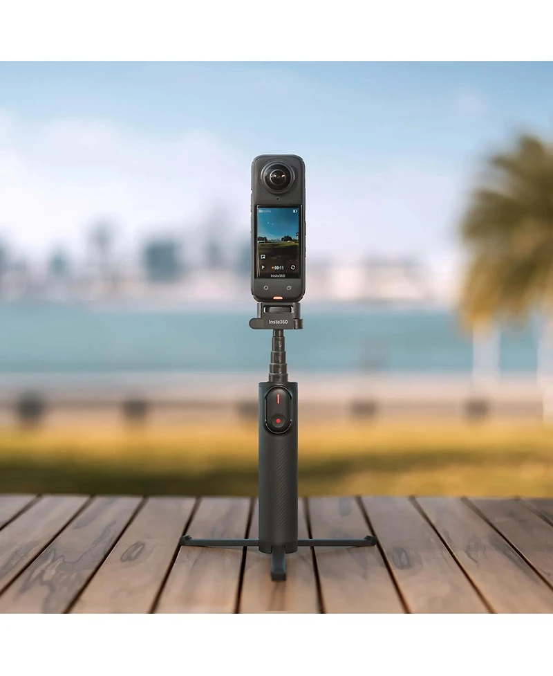 Insta360 23" 2-in-1 Foldable Invisible Selfie Stick Tripod, Black