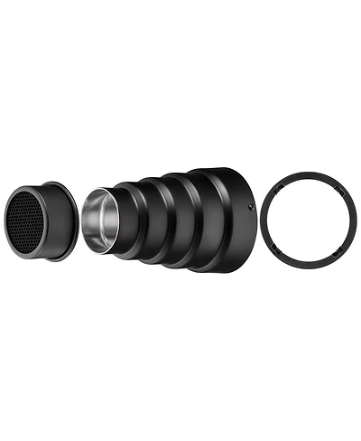 Westcott Westcott Snoot with Honeycomb Grid for FJ200 and FJ80 (Includes FJ80 Magnetic Mounting Ring)