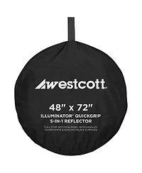Westcott Illuminator 48x72" QuickGrip 5-In-1 Reflector