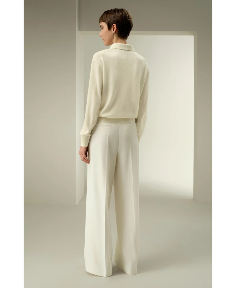 Lilysilk Women's Baby Cashmere Polo Shirt