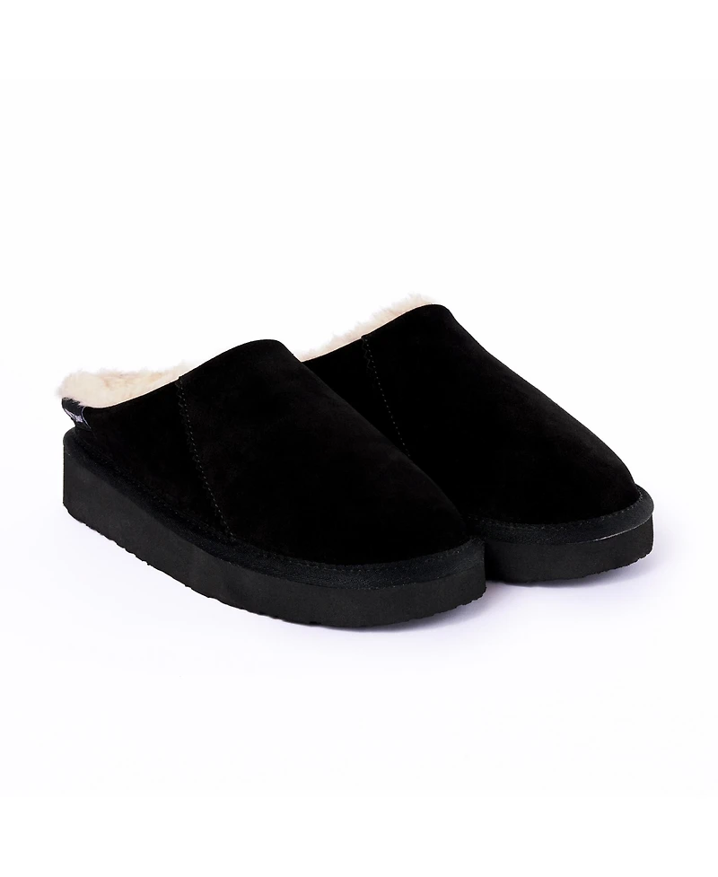 Minnetonka Women's Coze Around Clog Suede Slippers