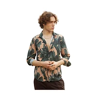 Campus Sutra Men's Artistic Botanical Shirt