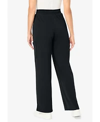 Woman Within Plus Knit Cargo Pant